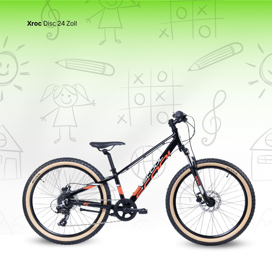 Kinderfahrrad - S'COOL Xroc Disc 24 Zoll 8-Gang