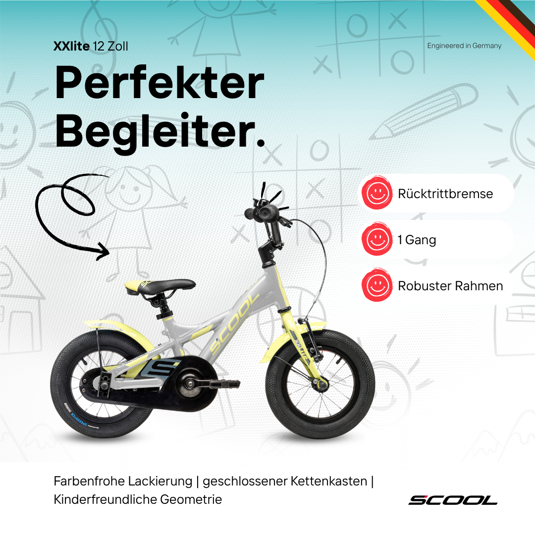 Kinderfahrrad - S'COOL XXlite 12 Zoll 1-Gang