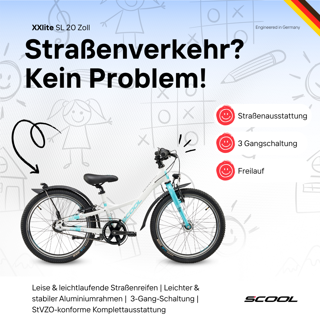 Kinderfahrrad - S'COOL XXlite SL 20 Zoll 3-Gang