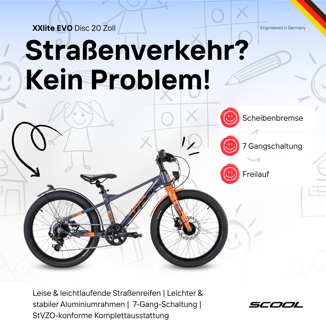 Kinderfahrrad - S'COOL XXlite EVO Disc 20 Zoll 7-Gang