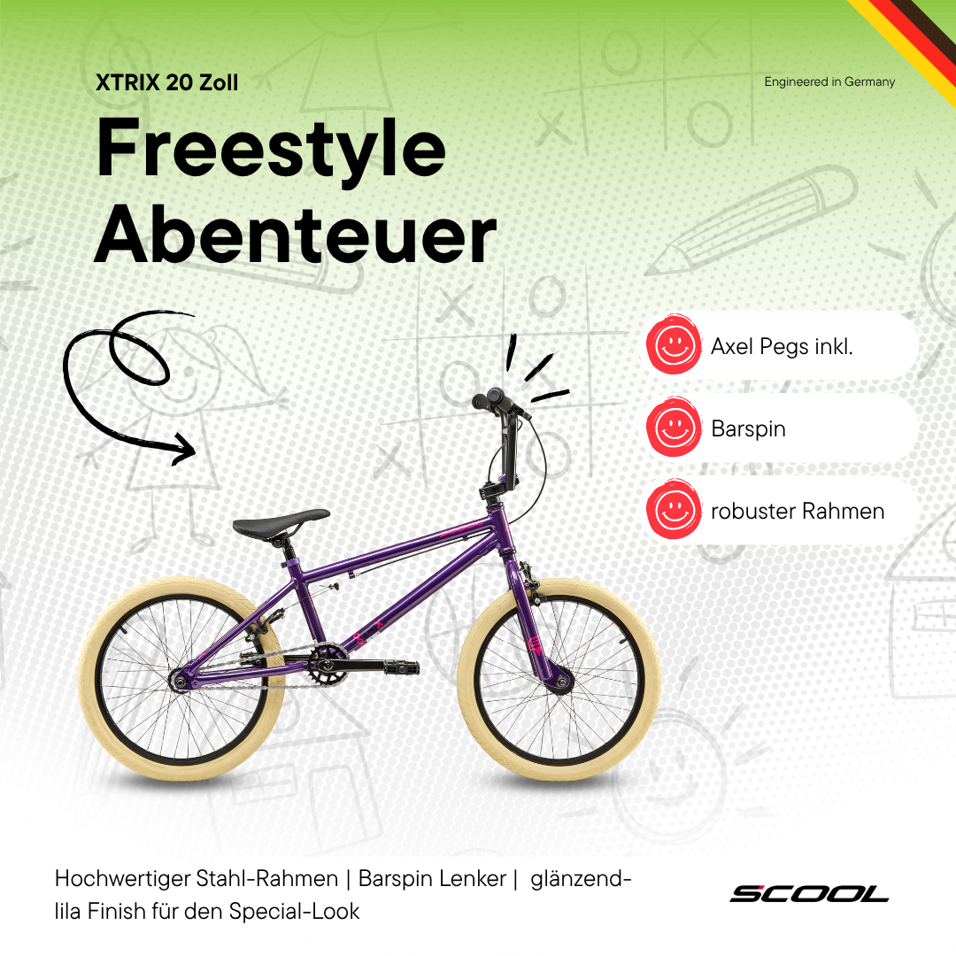 BMX- S'COOL XtriX40 1-Gang 20 Zoll