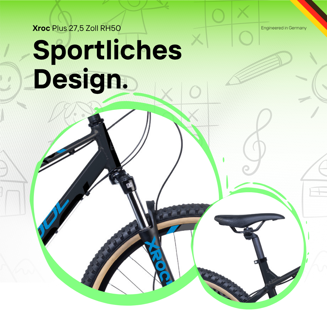 Kinderfahrrad - S'COOL Xroc Plus 27,5 Zoll 24-Gang