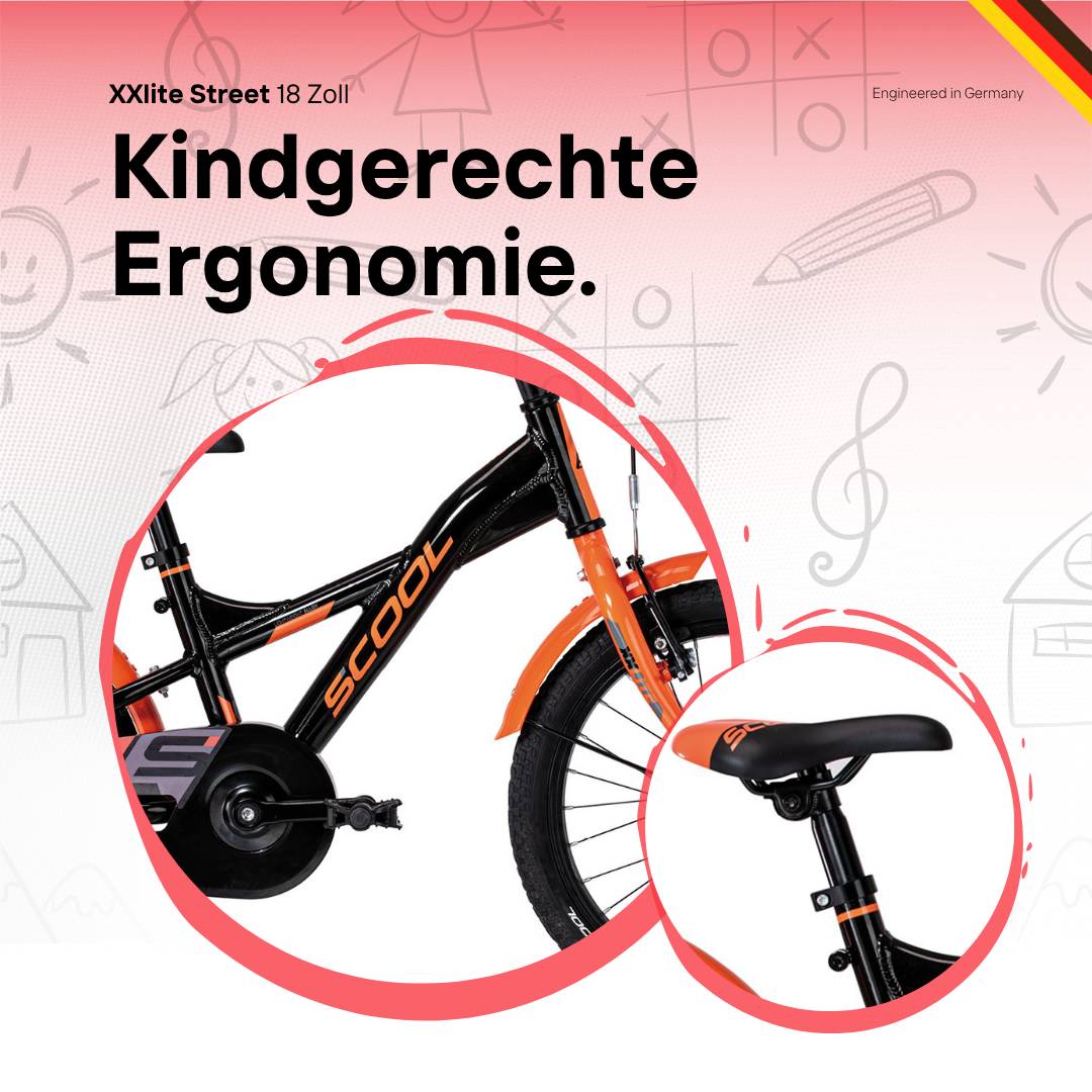 Kinderfahrrad - S'COOL XXlite 18 Zoll 1-Gang