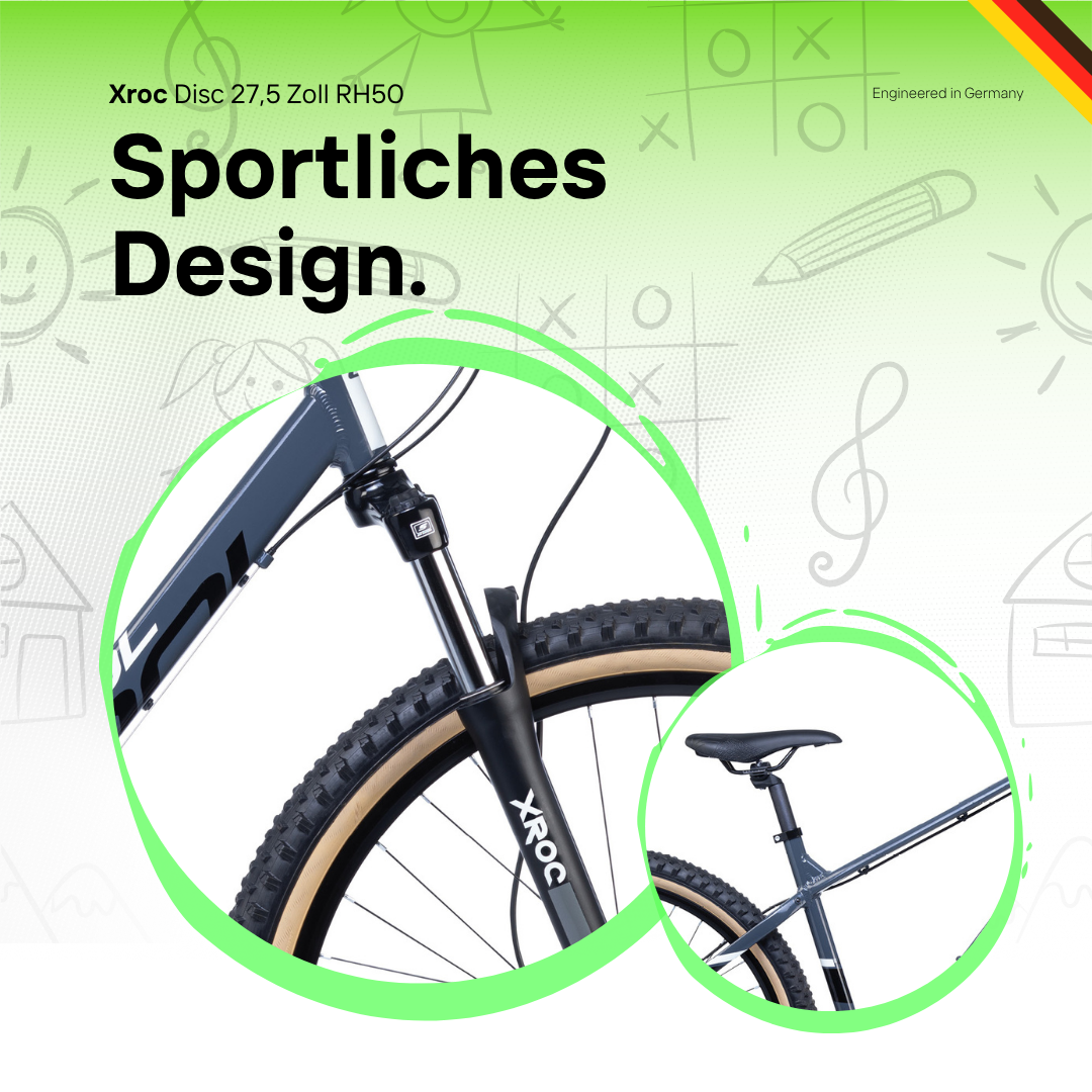 Kinderfahrrad - S'COOL Xroc Disc 27,5 Zoll 24-Gang