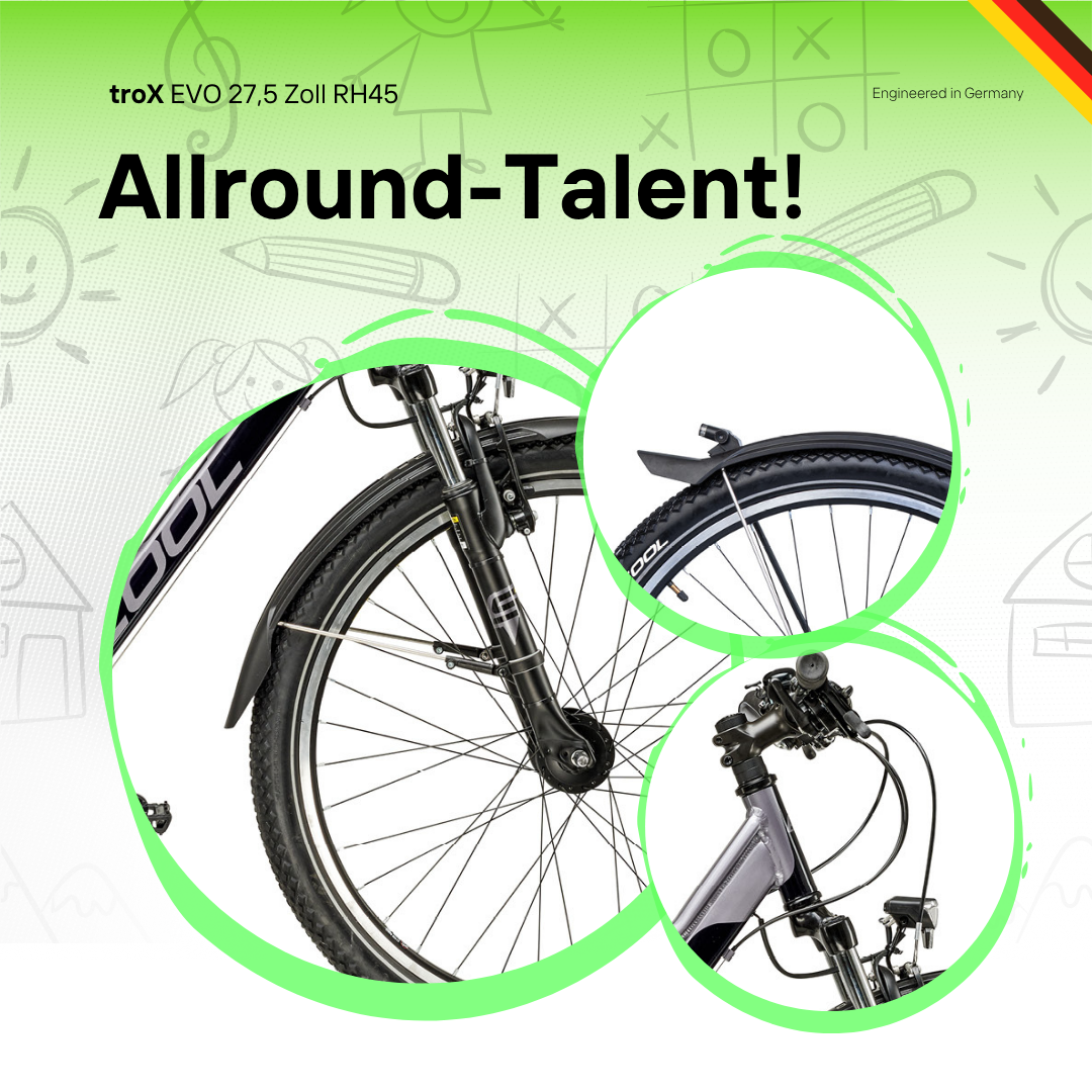 Kinderfahrrad - S'COOL troX EVO 27,5 Zoll 21-Gang