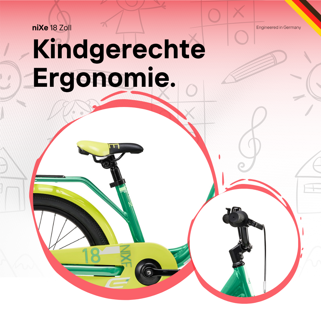 Kinderfahrrad - S'COOL niXe 18 Zoll 1-Gang