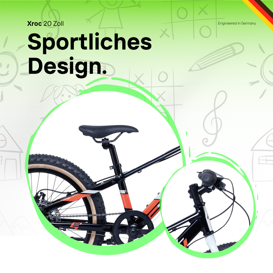 Kinderfahrrad - S'COOL Xroc Disc 20 Zoll 7-Gang