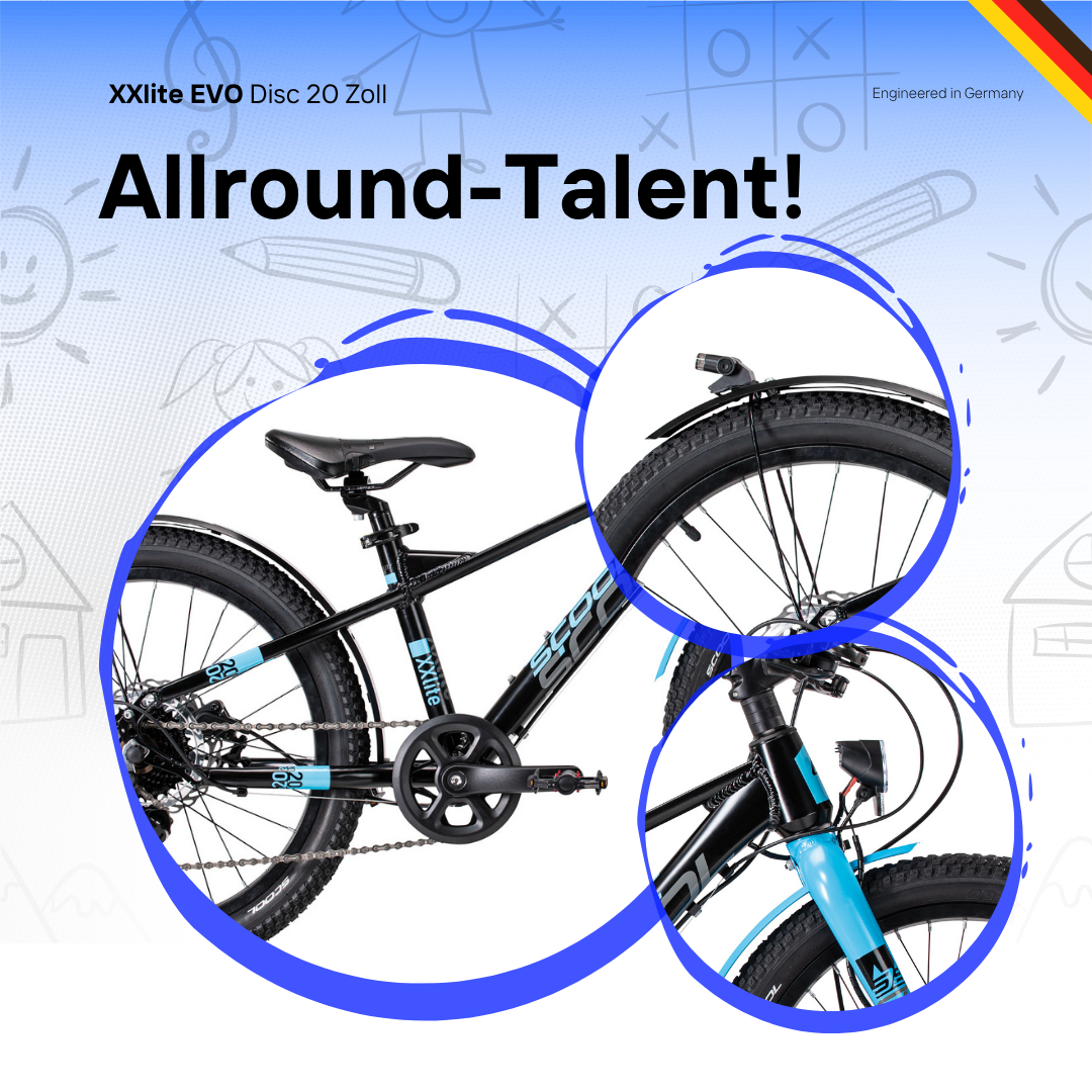 Kinderfahrrad - S'COOL XXlite EVO Disc 20 Zoll 7-Gang