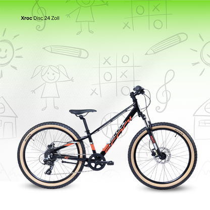 Kinderfahrrad - S'COOL Xroc Disc 24 Zoll 8-Gang