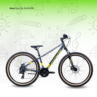 Kinderfahrrad - S'COOL Xroc Disc 26 Zoll 24-Gang