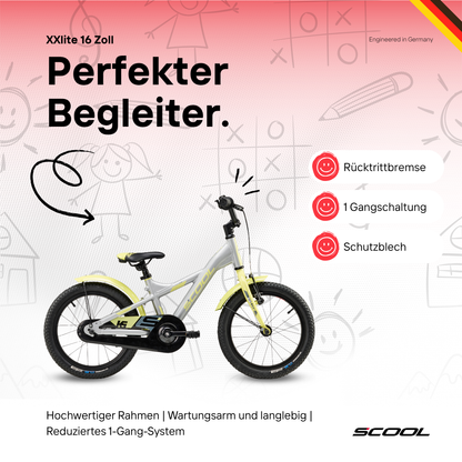 Kinderfahrrad - S'COOL XXlite 16 Zoll 1-Gang