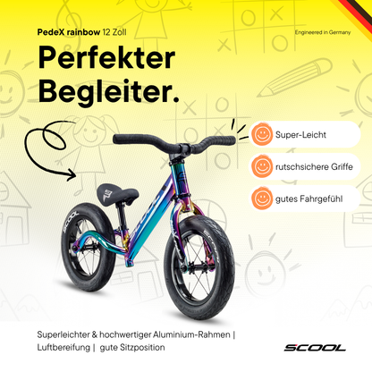 Laufrad - S'COOL pedeX Rainbow