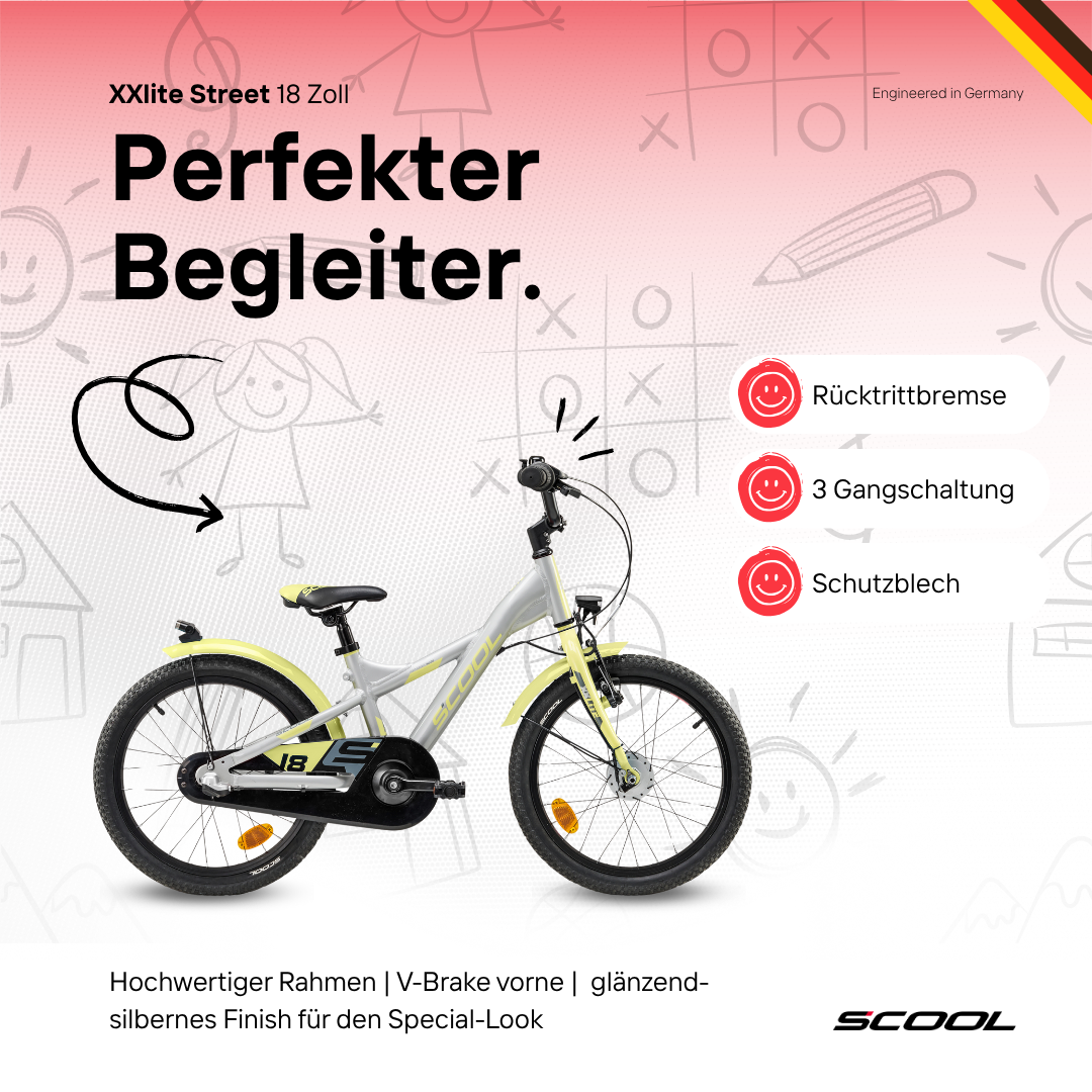 Kinderfahrrad - XXlite street 18 Zoll 3-Gang