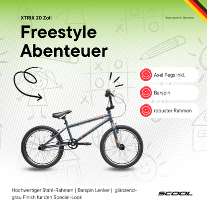 Kinderfahrrad - S'COOL XtriX 20 1-Gang BMX 20 Zoll