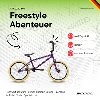 BMX- S'COOL XtriX40 1-Gang 20 Zoll