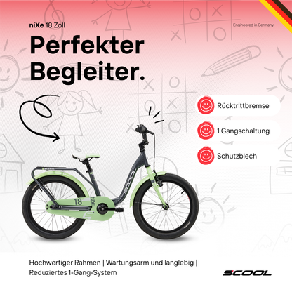 Kinderfahrrad - S'COOL niXe 18 Zoll 1-Gang