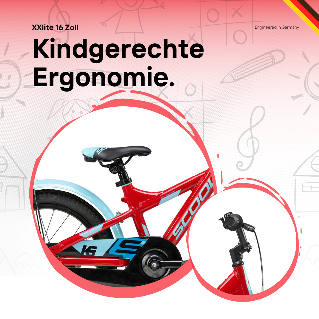 Kinderfahrrad - S'COOL XXlite 16 Zoll 1-Gang