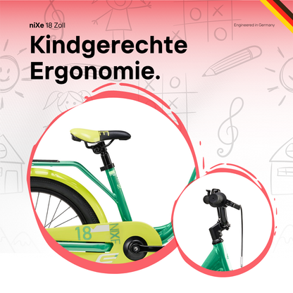 Kinderfahrrad - S'COOL niXe 18 Zoll 1-Gang