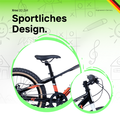 Kinderfahrrad - S'COOL Xroc Disc 20 Zoll 7-Gang