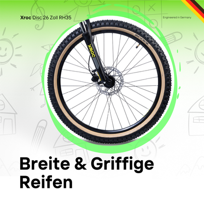 Kinderfahrrad - S'COOL Xroc Disc 26 Zoll 24-Gang
