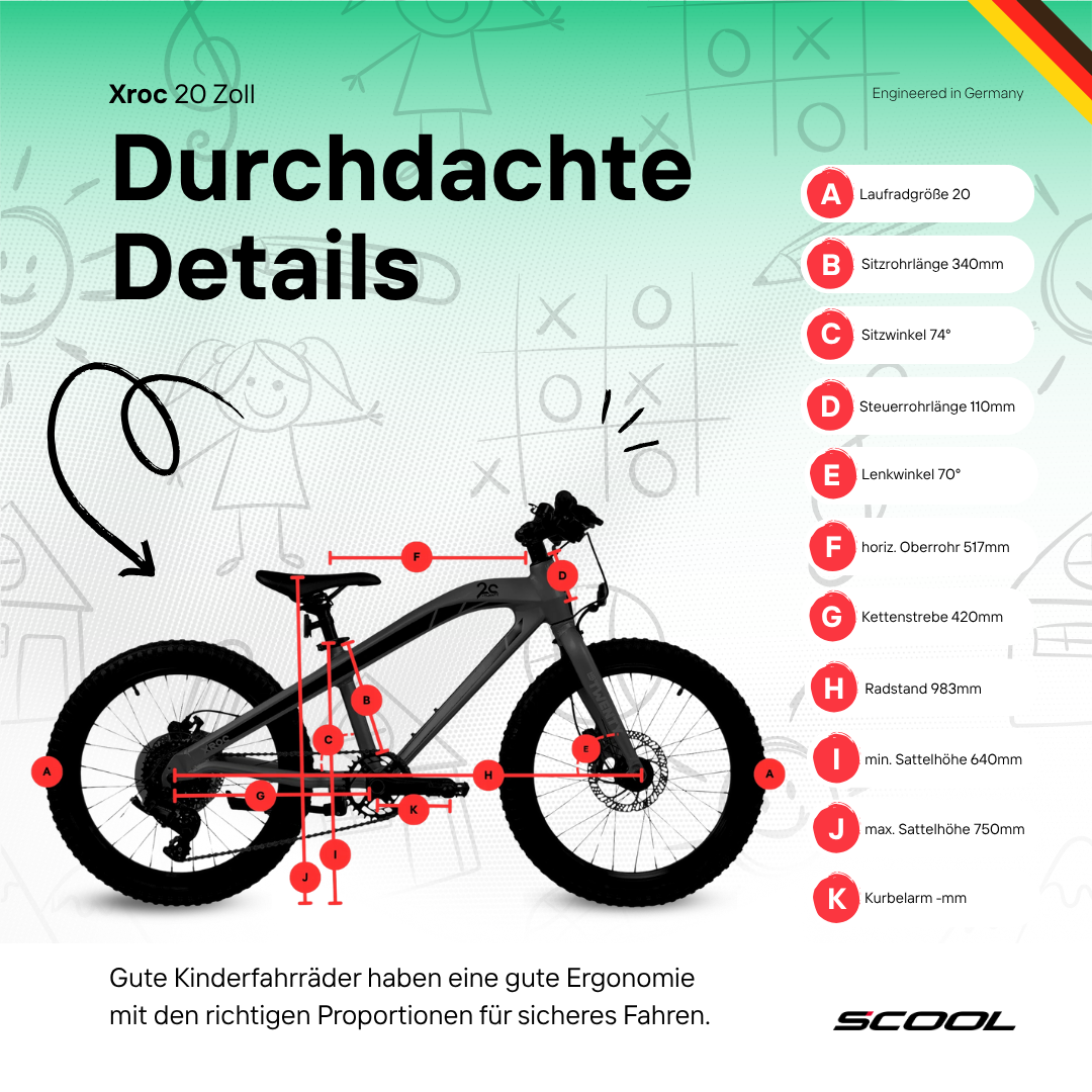 Kinderfahrrad - S'COOL Xroc TWENTY 20 Zoll 8-Gang | ab 6 Jahre